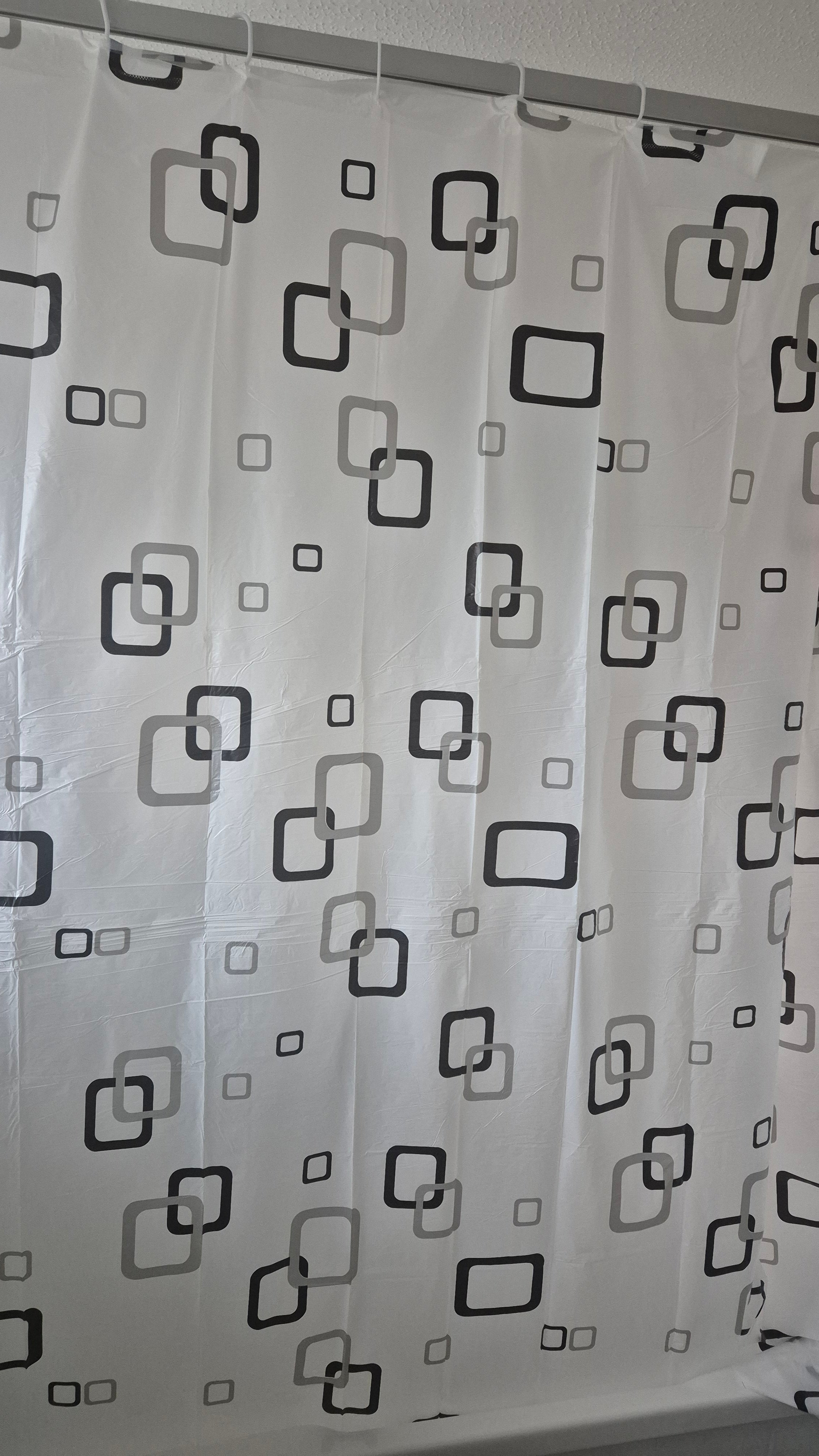 Prima Shower Curtain 180 × 180 cm | Water-Resistant Bathroom Curtain