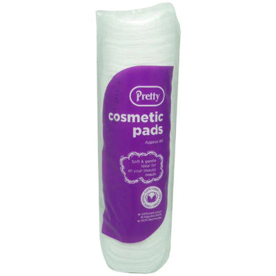 Pretty Cosmetic Cotton Pads – Soft & Gentle (Approx. 80 Pads)