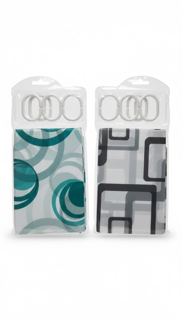 Prima Shower Curtain 180 × 180 cm | Water-Resistant Bathroom Curtain