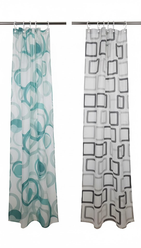 Prima Shower Curtain 180 × 180 cm | Water-Resistant Bathroom Curtain